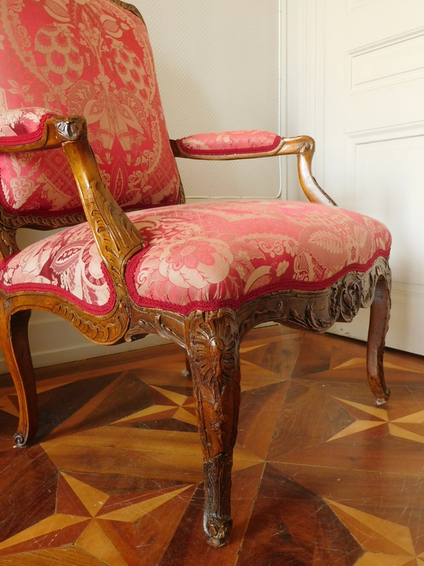 Early 18th century so-called a la Reine armchair French Regency period circa 1730