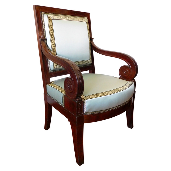 Jacob D Rue Meslée: Empire mahogany armchair