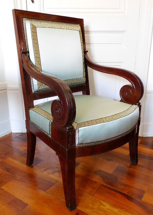 Jacob D Rue Meslée: Empire mahogany armchair