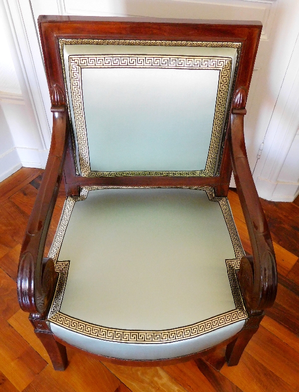 Jacob D Rue Meslée: Empire mahogany armchair