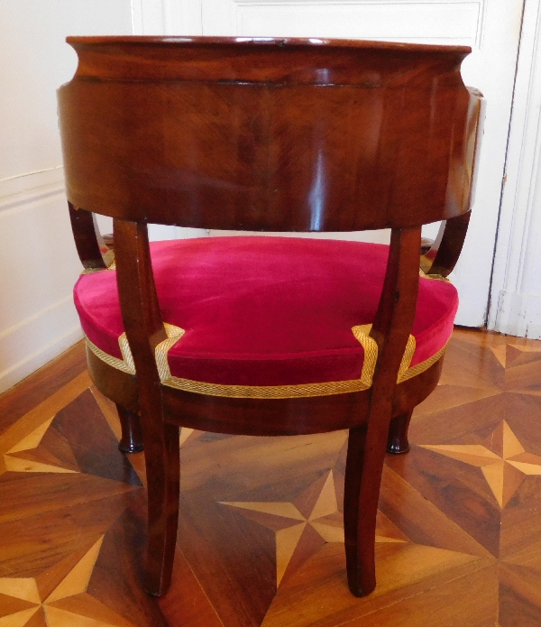 Empire mahogany armchair, early 19th century