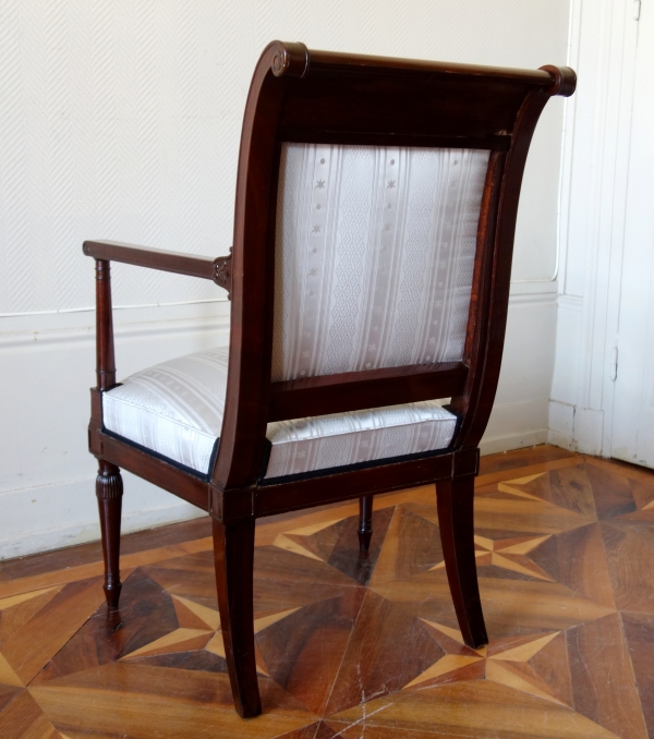 Late 18th century mahogany desk armchair attributed to Georges Jacob