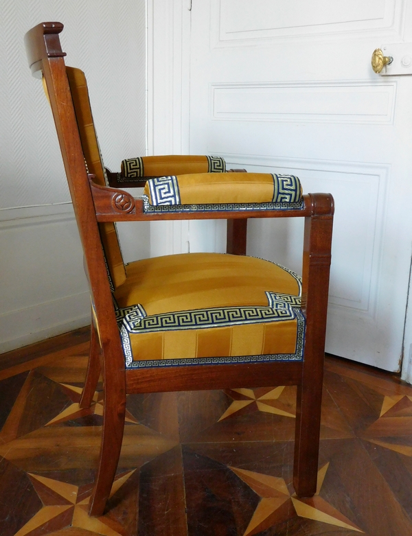 Marcion : Empire mahogany cabinet armchair, early 19th century