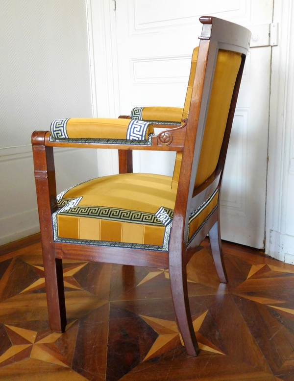 Marcion : Empire mahogany cabinet armchair, early 19th century