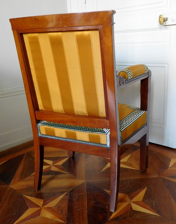 Marcion : Empire mahogany cabinet armchair, early 19th century