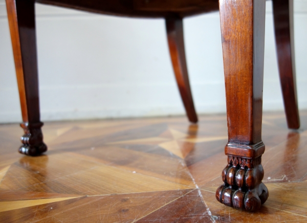 Mahogany desk armchair, Consulate period, attributed to JB Demay circa 1800