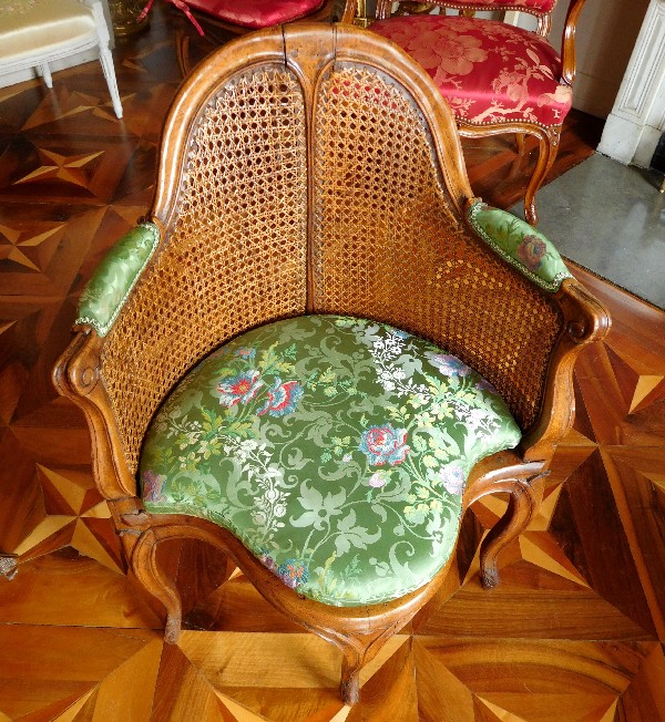 Louis XV walnut office armchair - mid 18th century