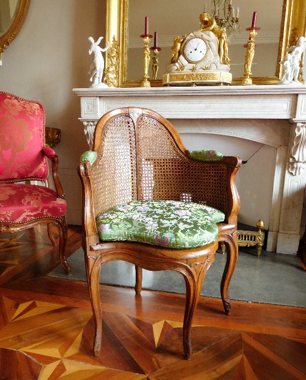 Louis XV walnut office armchair - mid 18th century