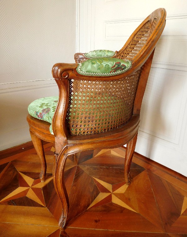 Louis XV walnut office armchair - mid 18th century