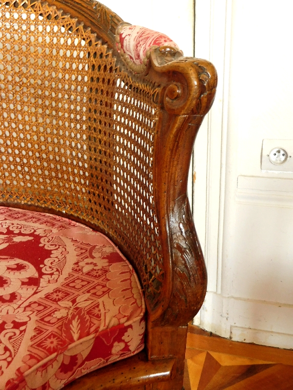 Regence walnut office armchair - early 18th century