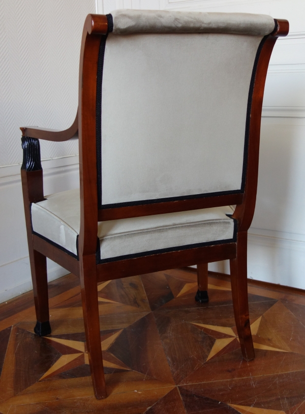 Empire mahogany armchair, Consulate period circa 1800