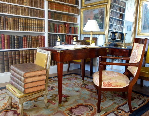 Empire mahogany armchair, early 19th century production circa 1800