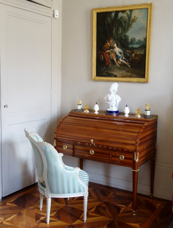 Fauteuil de cabinet ou de bureau d'époque Louis XVI dans le goût de Jean-Baptiste Séné