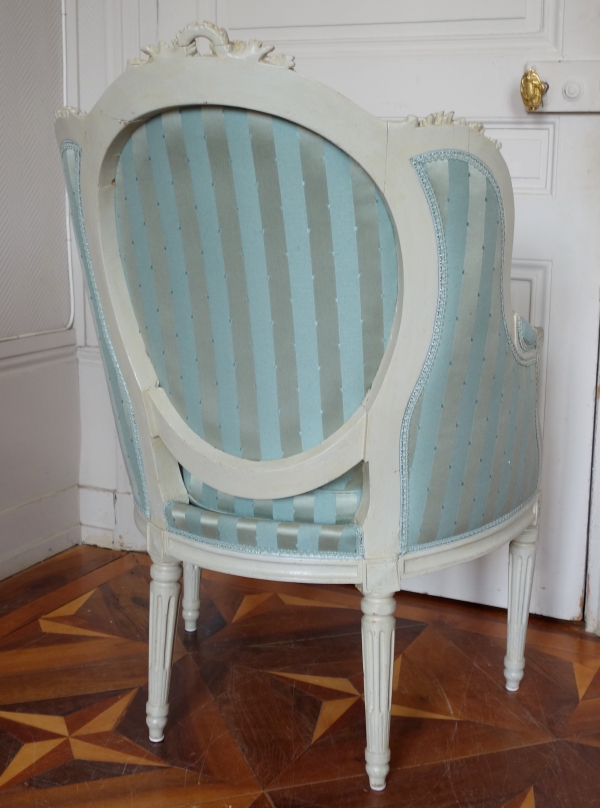 Fauteuil de cabinet ou de bureau d'époque Louis XVI dans le goût de Jean-Baptiste Séné