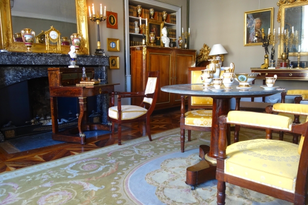 Empire mahogany and ormolu armchair - early 19th century