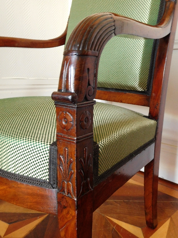 Empire mahogany armchair, early 19th century circa 1815