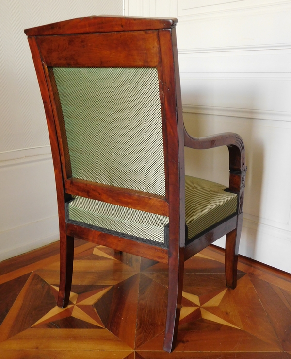 Empire mahogany armchair, early 19th century circa 1815