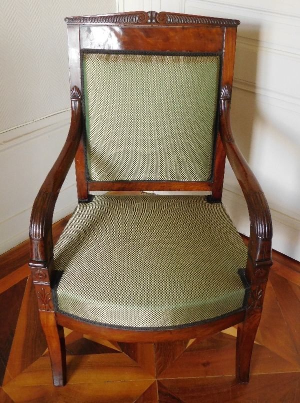 Empire mahogany armchair, early 19th century circa 1815