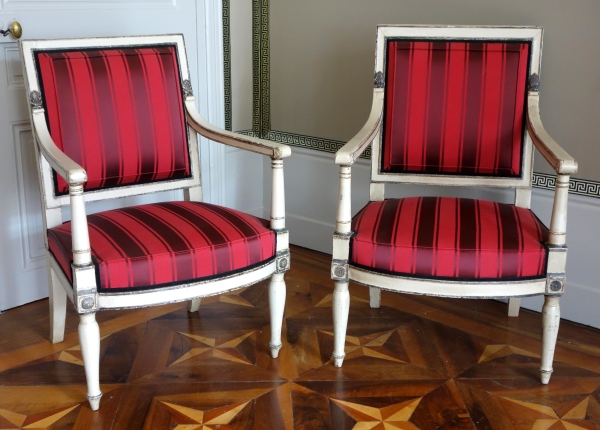 Fauteuil Empire impérial pour Fontainebleau (marque fer & inventaire), attribué Jacob Desmalter