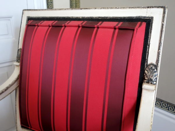 Fauteuil Empire impérial pour Fontainebleau (marque fer & inventaire), attribué Jacob Desmalter