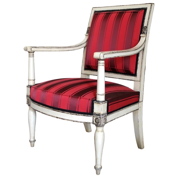 Fauteuil Empire impérial pour les Tuileries (marque fer & inventaire), attribué Jacob Desmalter