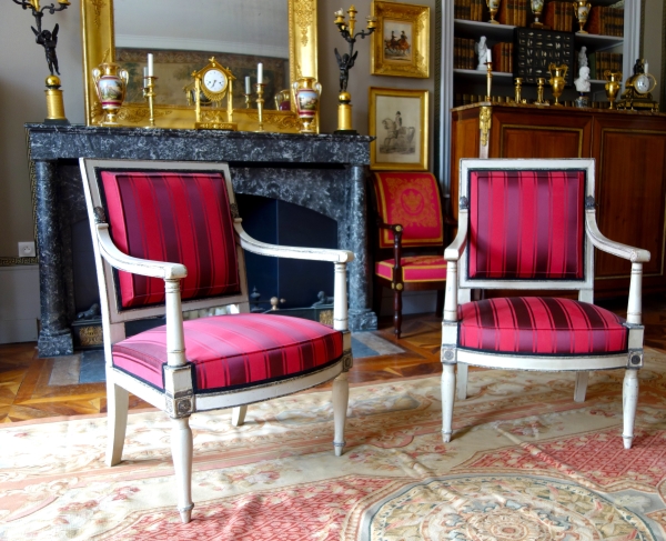 Fauteuil Empire impérial pour les Tuileries (marque fer & inventaire), attribué Jacob Desmalter