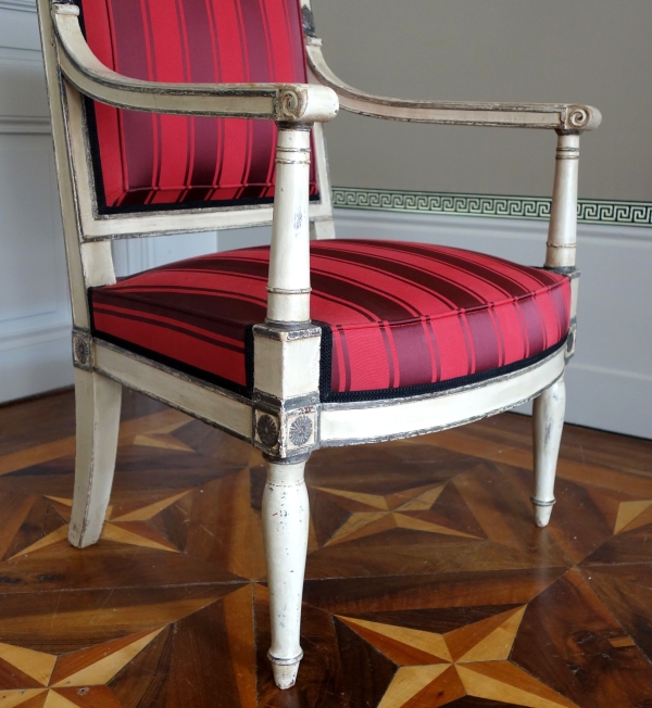 Fauteuil Empire impérial pour les Tuileries (marque fer & inventaire), attribué Jacob Desmalter