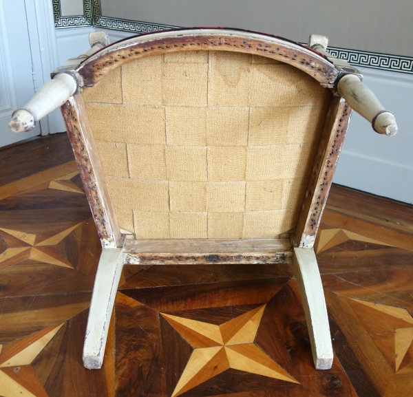 Fauteuil Empire impérial pour les Tuileries (marque fer & inventaire), attribué Jacob Desmalter