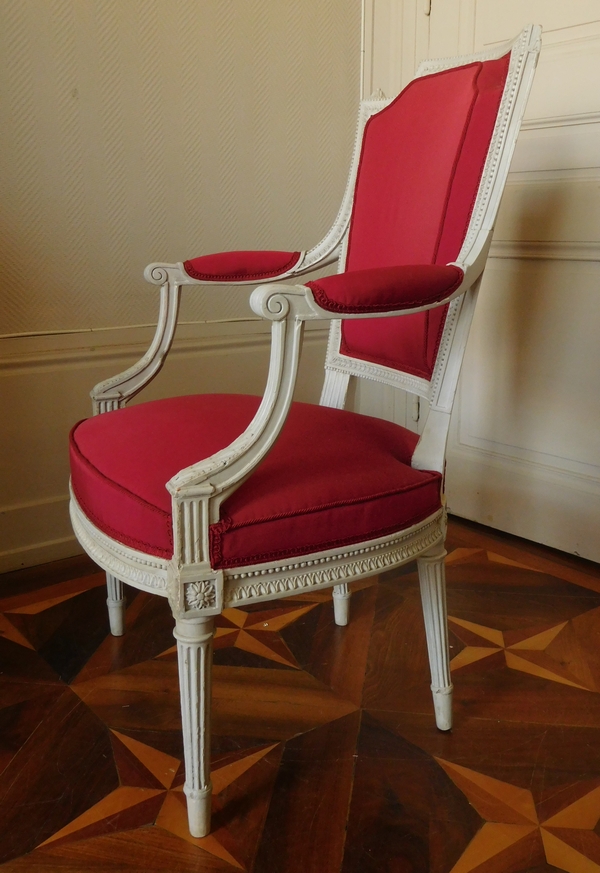 Henri Jacob : Louis XVI cabriolet armchair - stamped