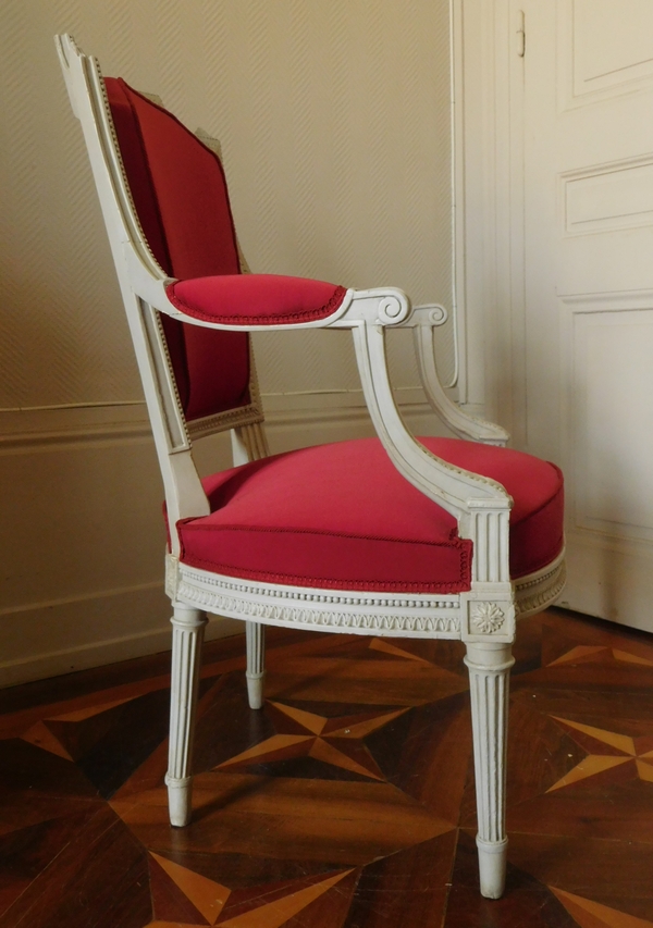 Henri Jacob : Louis XVI cabriolet armchair - stamped