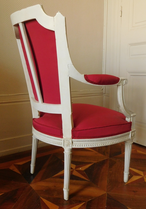 Henri Jacob : Louis XVI cabriolet armchair - stamped