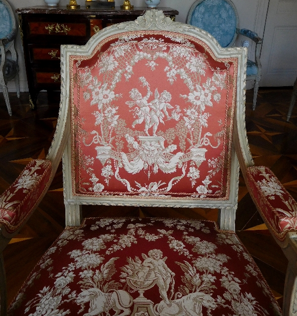 Pair of Louis XVI much sophisticated armchairs - France 18th century circa 1780