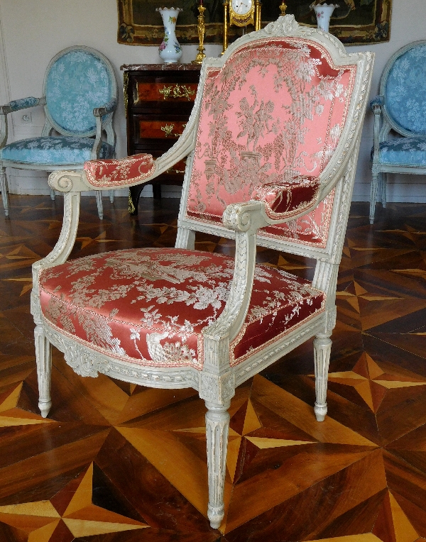 Pair of Louis XVI much sophisticated armchairs - France 18th century circa 1780