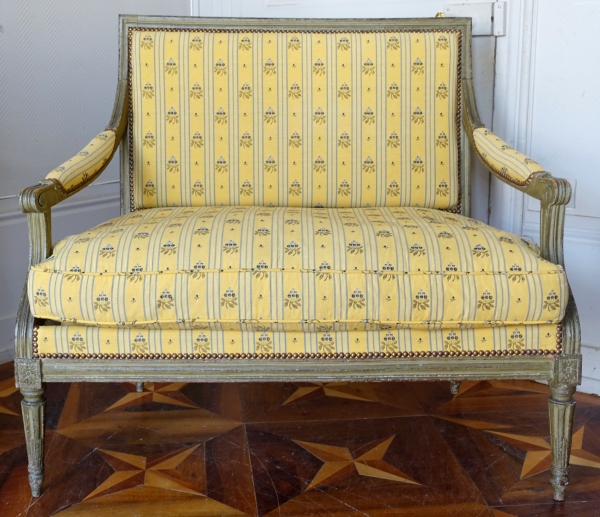 Louis XVI lacquered wood sofa, 18th century