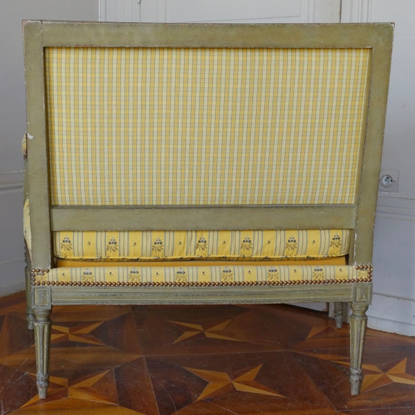 Canapé marquise d'époque Louis XVI en bois laqué - XVIIIe siècle