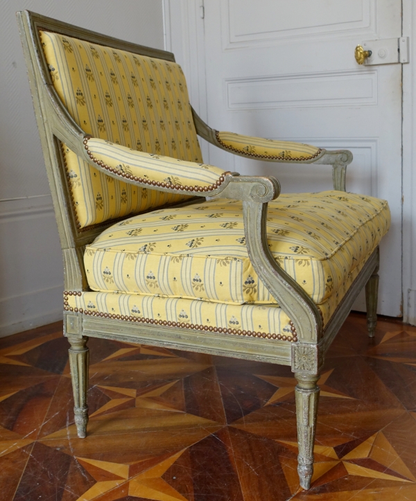 Canapé marquise d'époque Louis XVI en bois laqué - XVIIIe siècle