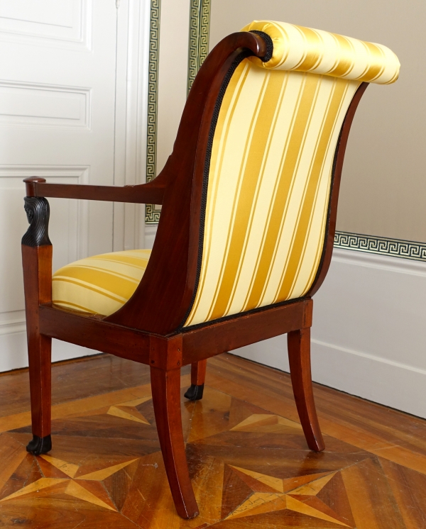 Mobilier de salon en acajou d'époque Directoire Consulat attribué à Demay