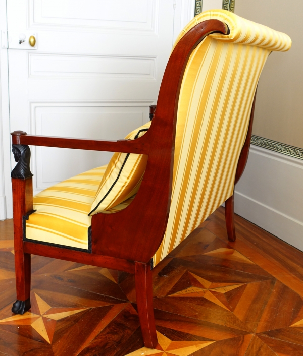 Mobilier de salon en acajou d'époque Directoire Consulat attribué à Demay