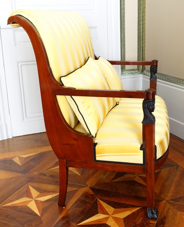 Mobilier de salon en acajou d'époque Directoire Consulat attribué à Demay