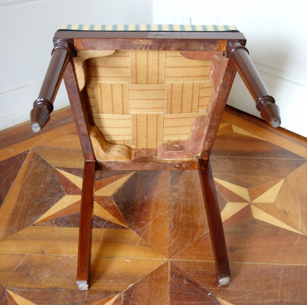 Pair of mahogany chairs attributed to Jacob, late 18th century