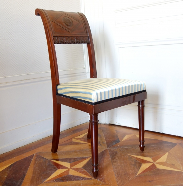 Pair of mahogany chairs attributed to Jacob, late 18th century