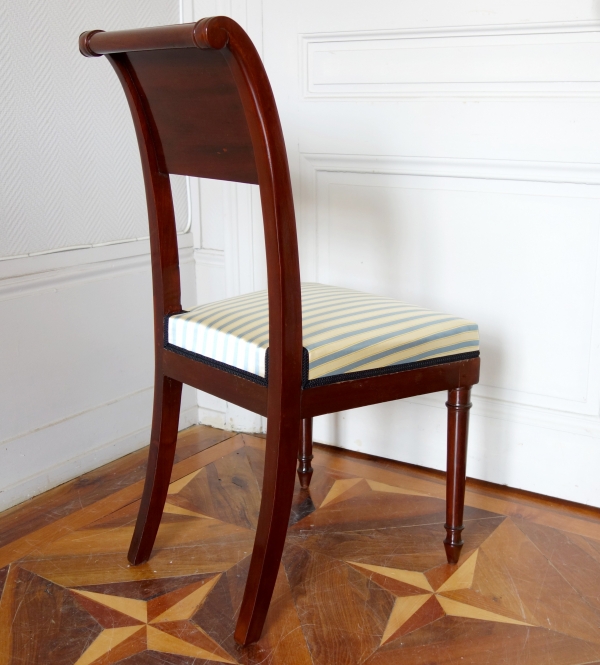 Pair of mahogany chairs attributed to Jacob, late 18th century