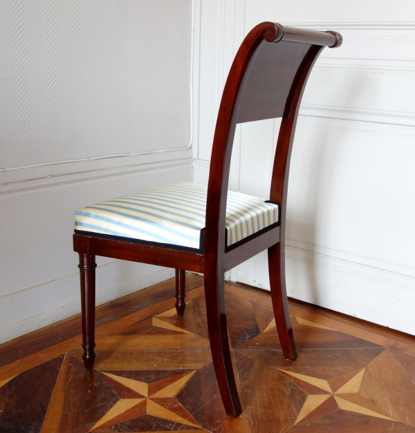 Pair of mahogany chairs attributed to Jacob, late 18th century