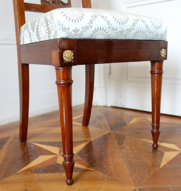 Pair of mahogany chairs, late 18th century circa 1795 - Georges Jacob