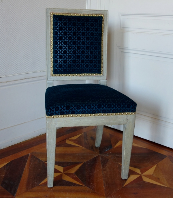 Jacob Frères, Palais des Tuileries : pair of Consulate chairs stamped