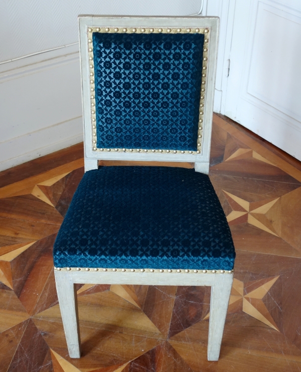 Jacob Frères, Palais des Tuileries : pair of Consulate chairs stamped