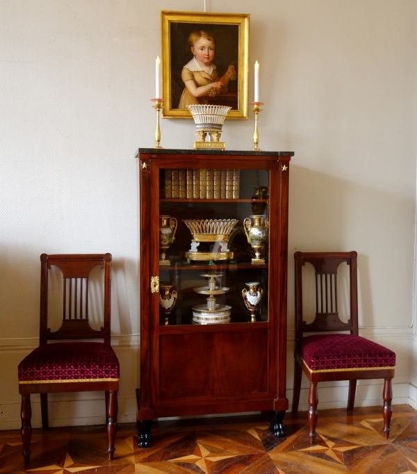 Jacob Desmalter : pair of Empire mahogany chairs, early 19th century circa 1810