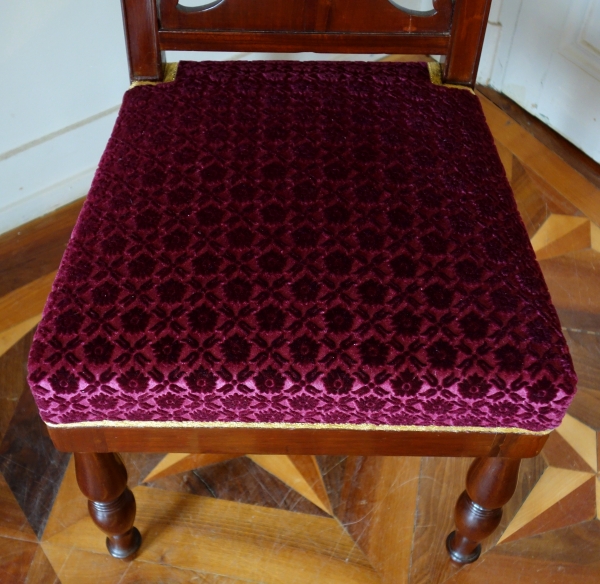 Jacob Desmalter : pair of Empire mahogany chairs, early 19th century circa 1810