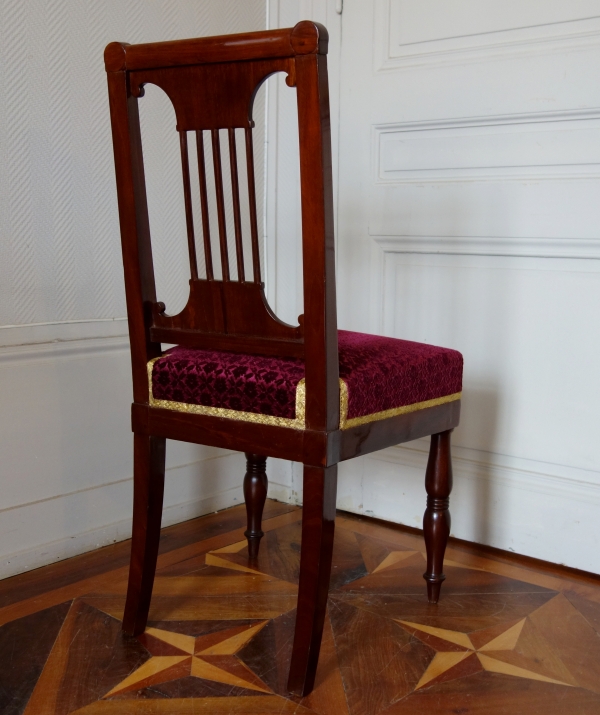 Jacob Desmalter : pair of Empire mahogany chairs, early 19th century circa 1810