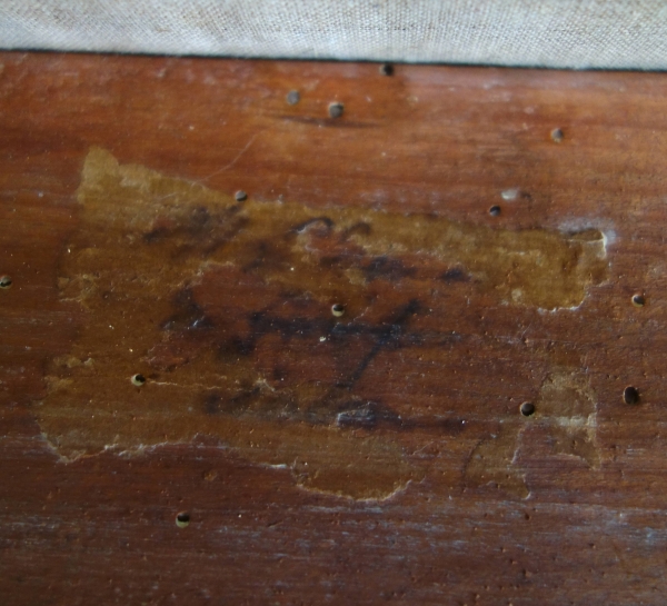 Jacob Desmalter : pair of Empire mahogany chairs - stamped